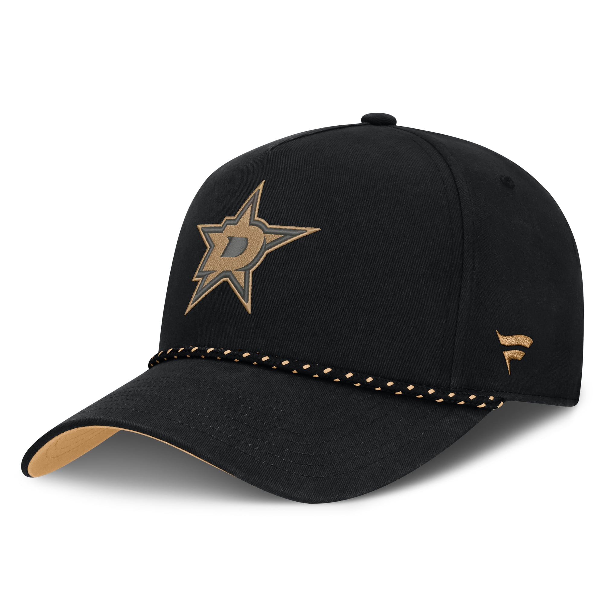 Casquette ajustable authentique Pro A-Frame noire Dallas Stars pour homme Fanatics Military Appreciation